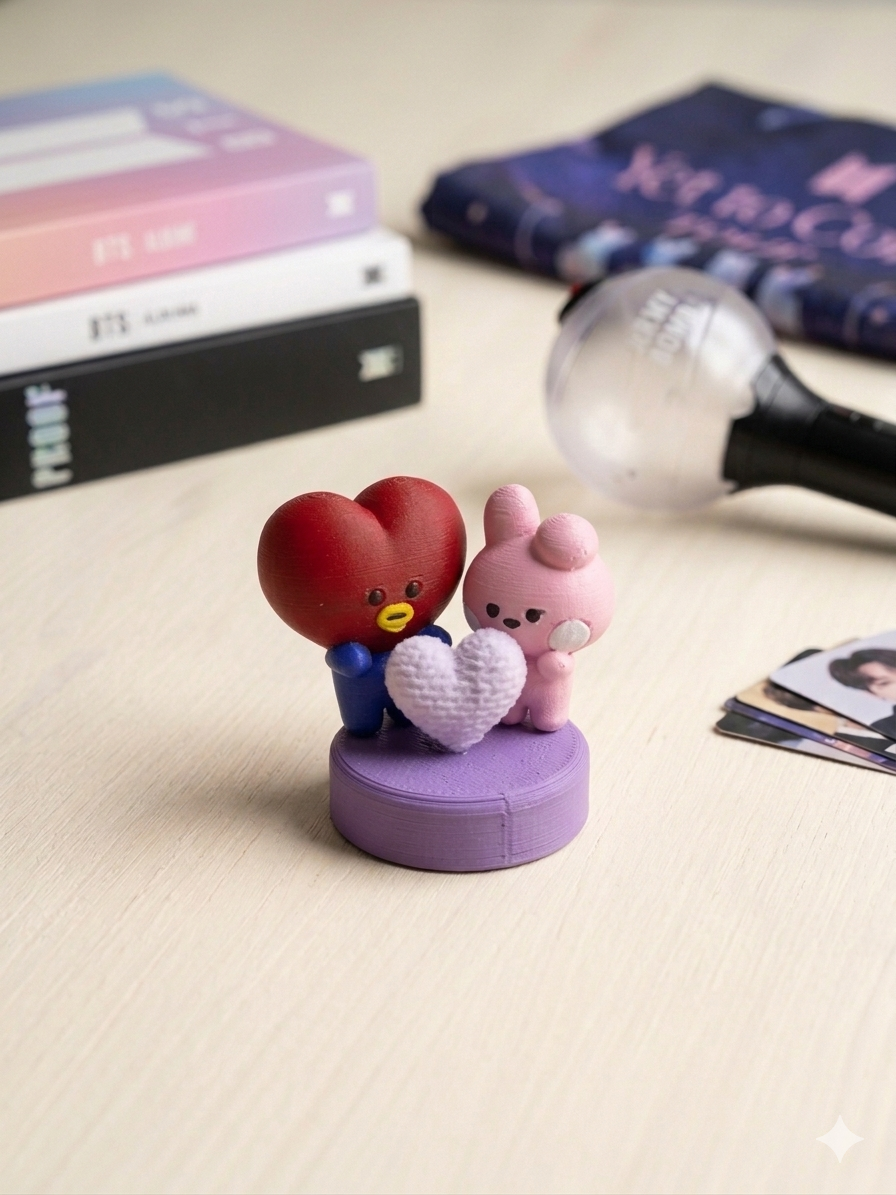 BTS BT21 Lightstick Topper V4 (2 members)